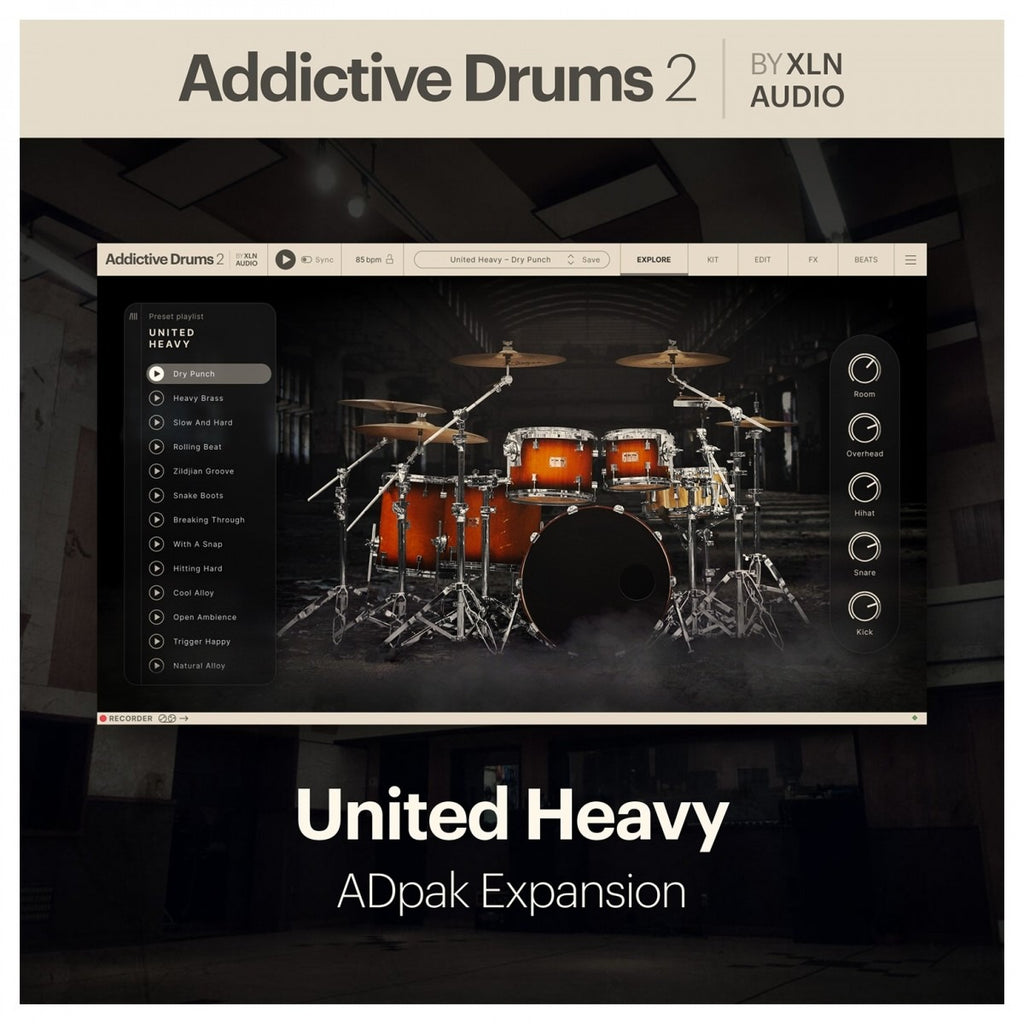 XLN Addictive Drums 2 United Heavy