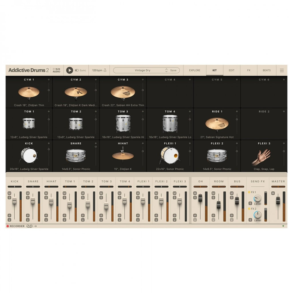 XLN Addictive Drums 2 Vintage Dry